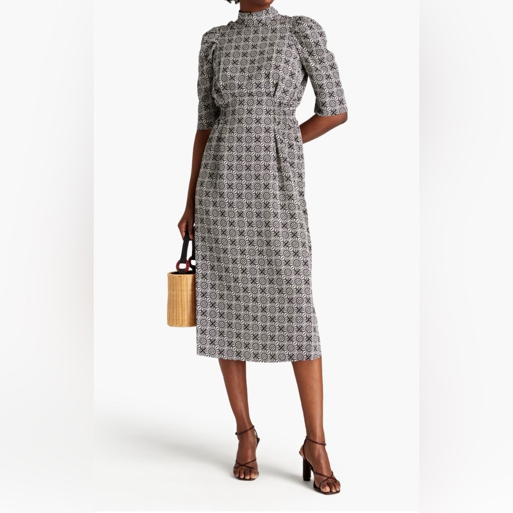 Elegant Rodebjer  Black and White Patterned Dress